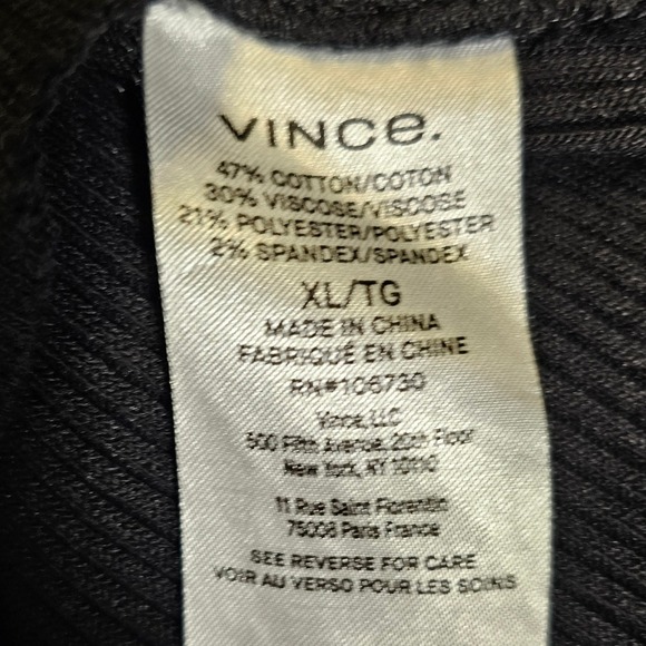 Vince Black Women's Ribbed Knit Sweater Skirt A-line Heavy and Soft Size XL - Picture 3 of 8